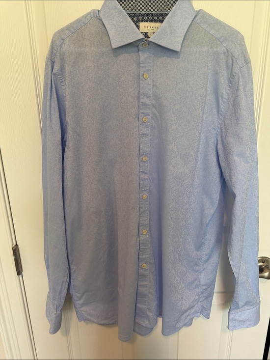 Ted Baker Other - Ted Baker Sky Blue Paisley Button-Down Dress Shirt